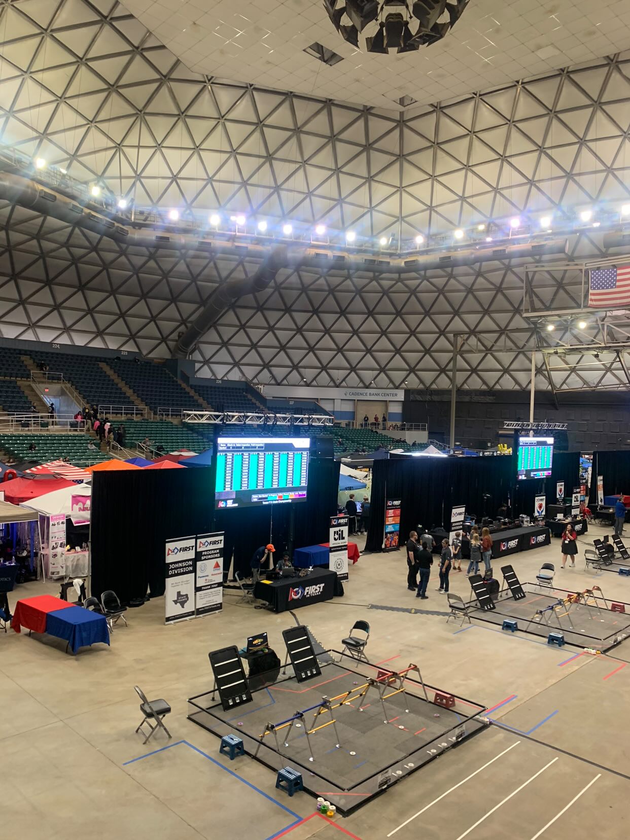 Before the games start, teams must get their robots inspected